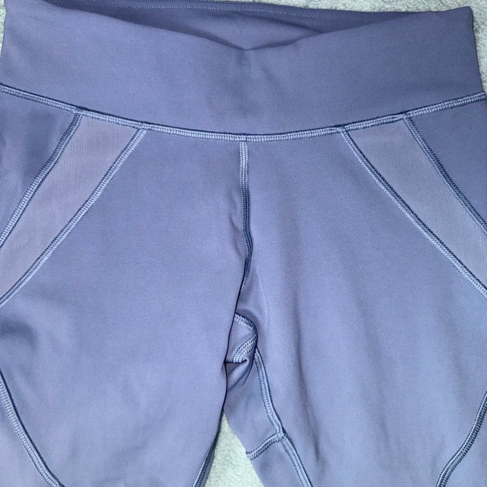 Women's Lululemon Leggings Crop Mesh Steel Blue Size 4 - Picture 4 of 9